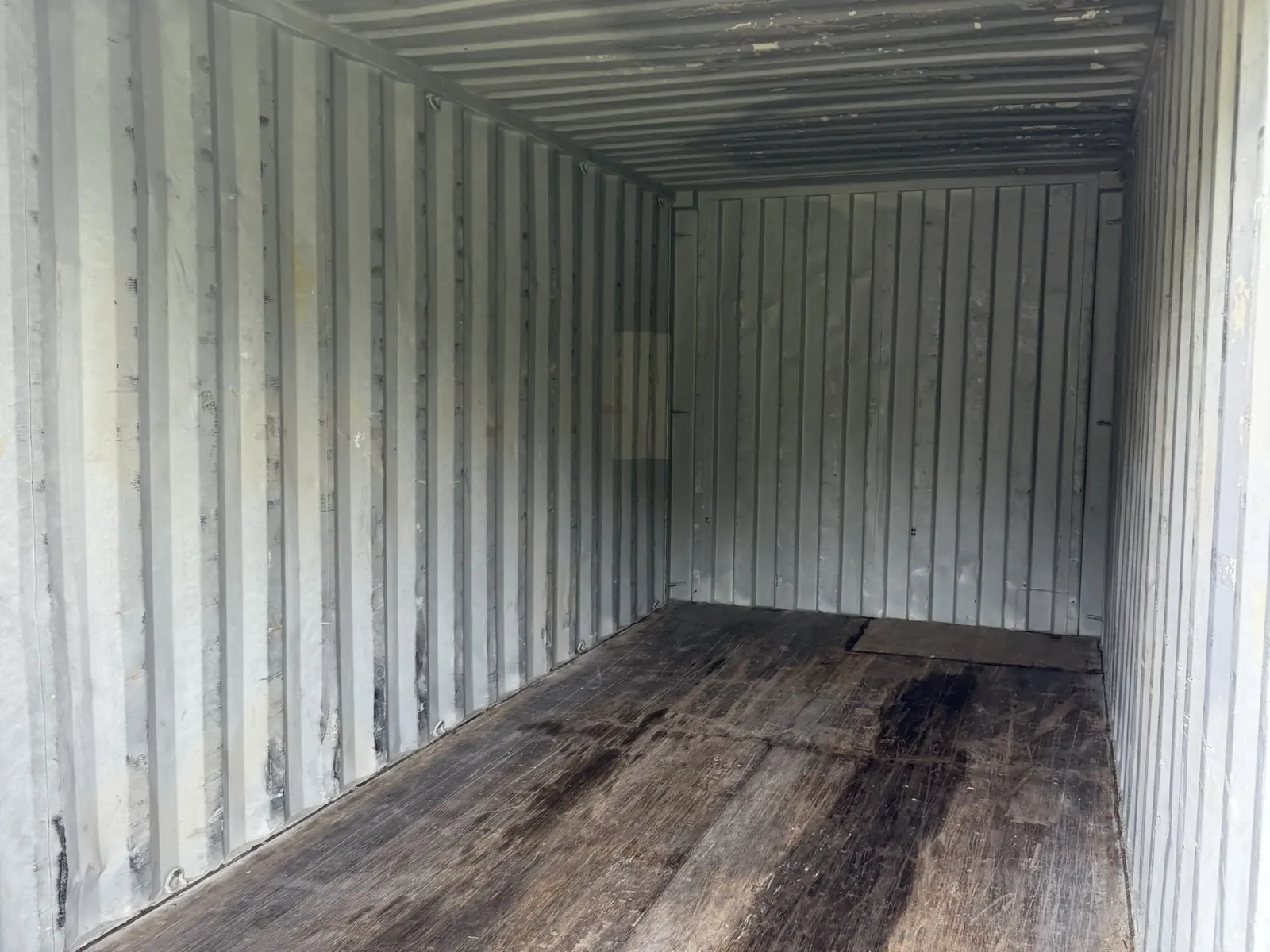 20ft Shipping Containers — interior and floor
