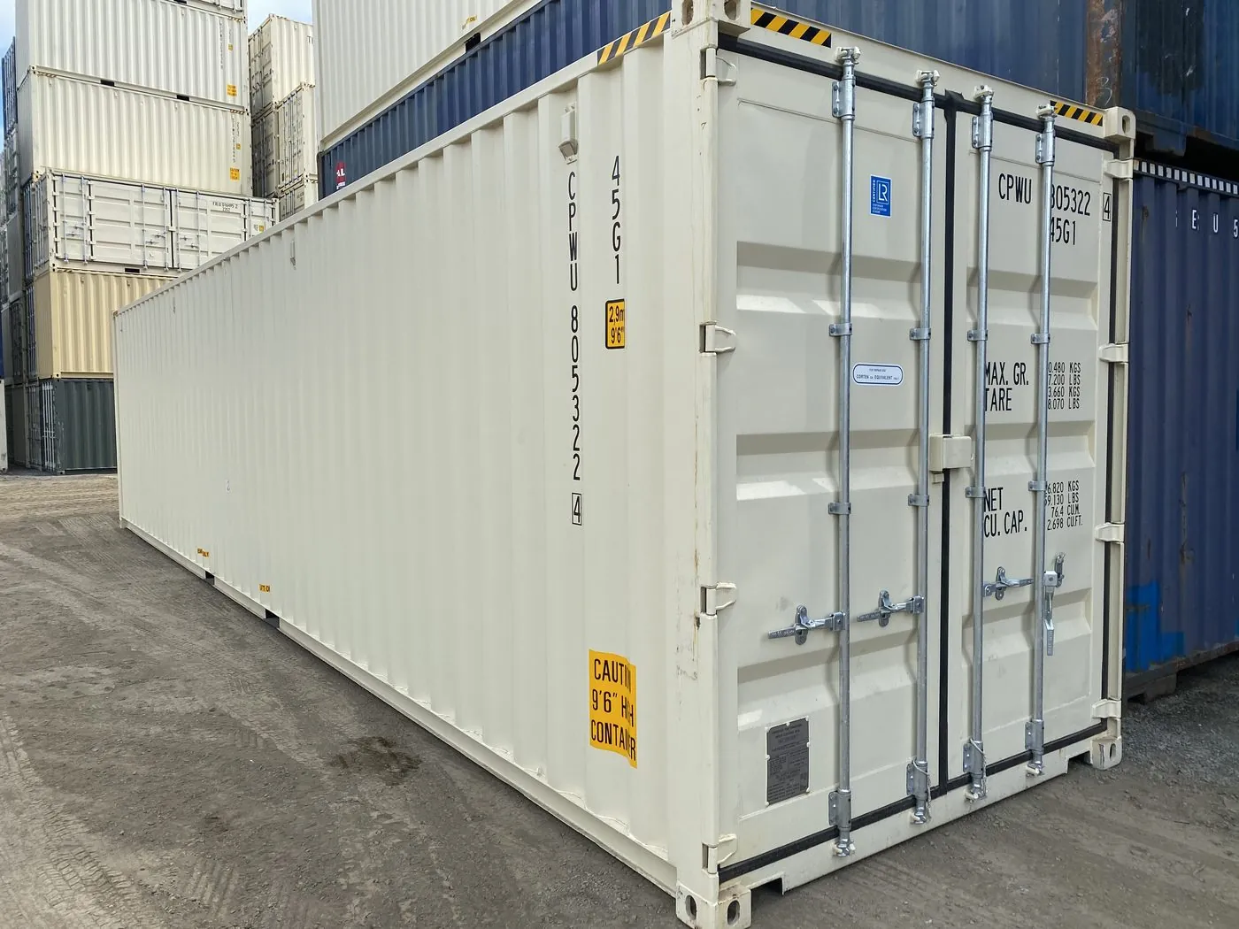 High Cube container — interior
