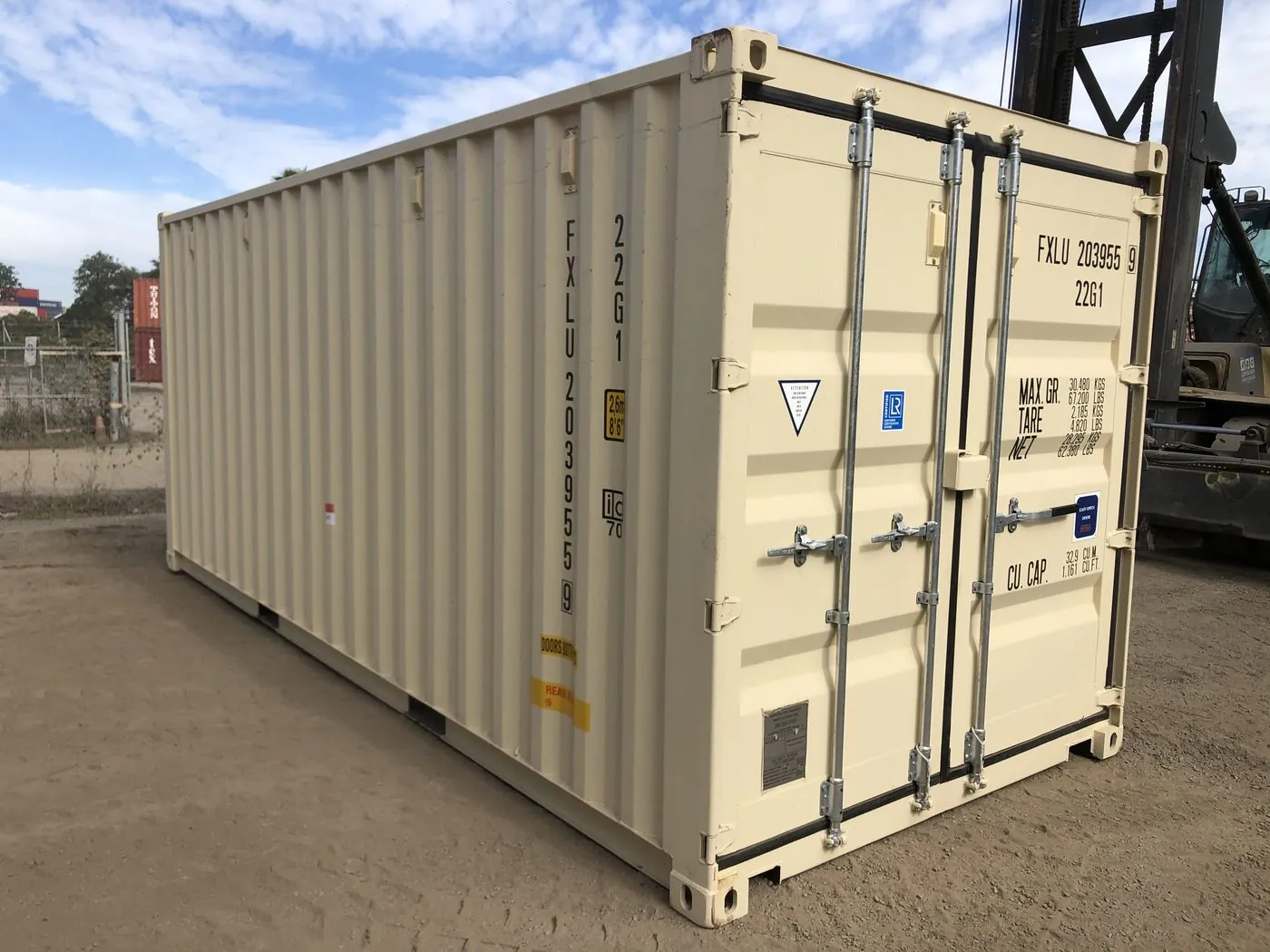 The cold makes containers sweat